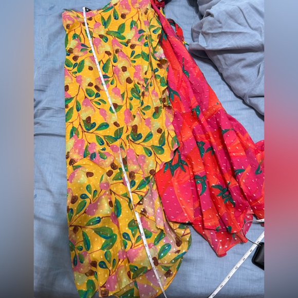 *Farm Rio* Mixed Print Wrap Skirt with Ruffle Hem, XS - Picture 8 of 11